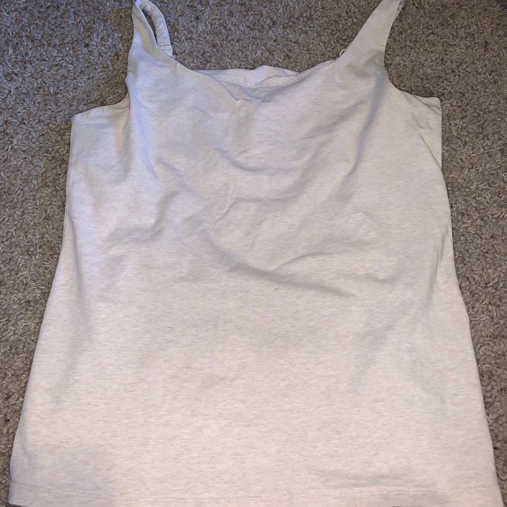 Tank top with adjustable straps and built in bra
